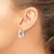 Rhodium-Plated 10K White Gold Hollow Polished Hinged Hoop Earrings, 19 mm - View 4