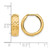 10K Yellow Gold Hollow Polished and Diamond-Cut Hinged Hoop Earrings, 16 mm - View 4