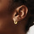 10K Two-Tone Gold Hollow with White Rhodium-Plated Polished and Satin Diamond-Cut Hoop Earrings, 12 mm - View 3