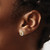 10K Yellow Gold with White Rhodium-Plated Polished Stud Earrings, 9 mm - View 3
