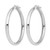 Rhodium-Plated 10K White Gold Hollow Polished Hoop Earrings, 30 mm - View 2