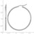 Rhodium-Plated 10K White Gold Polished Hinged Hoop Earrings, 45 mm - View 5
