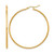 10K Yellow Gold Polished Hinged Hoop Earrings, 55 mm