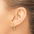 10K Yellow Gold 1.5 mm Polished Round Endless Hoop Earrings, 16 mm Long - View 3