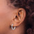 Rhodium-Plated 10K White Gold Polished Endless 2 mm Hoop Earrings, 15 mm Long - View 3