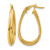 10K Yellow Gold Polished Twist Teardrop Hoop Earrings, 28 mm