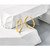 10K Yellow Gold Hollow Diamond-Cut Edge Medium 3 mm Polished Hoop Earrings, 25 mm Long - View 6