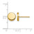 10K Yellow Gold Polished Button Stud Earrings, 6.6 mm - View 4
