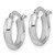 Rhodium-Plated 10K White Gold Hollow Polished 2.9 mm Hoop Earrings, 14 mm Long - View 2