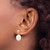 10K Yellow Gold 8-9 mm White Rice Cultured Freshwater Pearl Dangle Earrings, 20 mm Long - View 3