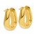 JBN 14K Yellow Gold Polished 8.2 mm Teardrop Hoop Earrings - View 4