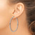 Rhodium-Plated 14K White Gold Hollow Polished Hoop Earrings, 50 mm - View 4