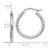 Rhodium-Plated 14K White Gold Hollow Round Hoop Earrings, 20 mm - View 4