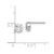 Rhodium-Plated 14K White Gold Cubic Zirconia Stud 6.0 mm Earrings, 6 mm Long - View 4