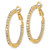 Flash Gold-Tone Crystal In & Out Hoop Earrings, 29.21 mm - View 2
