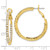 Flash Gold-Tone Crystal In & Out Hoop Earrings, 29.21 mm - View 3
