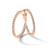 Flash Rose-Tone Crystal In & Out Hoop Earrings, 29.21 mm - View 4