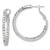 Silver-Tone Polished Crystal In & Out Hoop Earrings, 29.21 mm