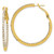 Flash Gold-Tone Crystal In & Out Hoop Earrings, 42.19 mm