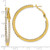 Flash Gold-Tone Crystal In & Out Hoop Earrings, 42.19 mm - View 3