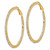 Flash Gold-Tone Crystal In & Out Hoop Earrings, 49.52 mm - View 2