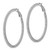 Silver-Tone Polished Crystal In & Out Hoop Earrings, 49.52 mm - View 2