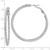 Silver-Tone Polished Crystal In & Out Hoop Earrings, 49.52 mm - View 3