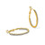 Flash Gold-Tone Crystal In & Out Hoop Earrings, 34.9 mm - View 4