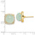 Sterling Silver Gold-Tone Cubic Zirconia & Blue Calcedony Stud Earrings - View 2