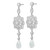 Sterling Silver Rhodium-Plated Cubic Zirconia Dangle Earrings, 71.25 mm - View 2