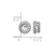 Rhodium-Plated 14K White Gold 0.38ct Lab-Grown Diamond for 4.25 mm Earring Jacket, 8.25 mm Long - View 4