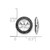 Rhodium-Plated 14K White Gold Black 0.368ct Diamond Circle Earring Jackets, 12 mm - View 3