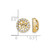 14K Yellow Gold 0.48ct Lab-Grown Diamond with 6.5 mm Opening Earring Jackets, 10 mm Long - View 3