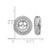 Rhodium-Plated 14K White Gold 0.996ct Diamond Double Circle Earring Jackets, 14 mm - View 3
