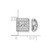Rhodium-Plated 14K White Gold 0.336ct Lab-Grown Diamond with 4 mm Earring Jacket, 9.7 mm Long - View 3