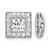 Rhodium-Plated 14K White Gold 0.48ct Lab-Grown Diamond with 4.75 mm Earring Jacket, 10.9 mm Long