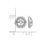 Rhodium-Plated 14K White Gold 0.248ct Lab-Grown Diamond with 5 mm Opening Earring Jackets, 9 mm Long - View 3