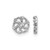 Rhodium-Plated 14K White Gold 0.06ct Lab-Grown Diamond with 4.5 mm Opening Earring Jacket, 6.6 mm Long