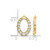 14K Yellow Gold 1.339ct Lab-Grown Diamond Oval Earring Jackets, 14.45 mm - View 3