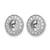 Rhodium-Plated True Origin 14K White Gold 0.45ct Lab-Grown Diamond for 5-5.5 mm Studs Earring Jackets, 10.9 mm Long - View 2