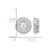 Rhodium-Plated True Origin 14K White Gold 0.48ct Lab-Grown Diamond for 5.5-6 mm Studs Earring Jackets, 11 mm Long - View 6