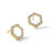 True Origin 14K Yellow Gold 0.504ct Lab-Grown Diamond Hexagon Stud Earrings, 13 mm - View 7