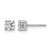 Rhodium-Plated 14K White Gold 0.84ct Lab-Grown Diamond Round Four Prong Heavyweight Stud Earrings, 5 mm - EM1006-087-WLD