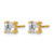 14K Yellow Gold 1.08ct Lab-Grown Diamond Round 4 Prong Heavy Wt. Stud Earrings, 3 mm - EM1006-125-LD - View 2