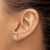 14K Yellow Gold 1.08ct Lab-Grown Diamond Round 4 Prong Heavy Wt. Stud Earrings, 3 mm - EM1006-125-LD - View 3