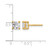 14K Yellow Gold 1.08ct Lab-Grown Diamond Round 4 Prong Heavy Wt. Stud Earrings, 3 mm - EM1006-125-LD - View 5