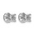 Rhodium-Plated 14K White Gold 1.08ct Lab-Grown Diamond Round 4 Prong Heavy Wt. Stud Earrings, 3 mm - EM1006-125-WLD - View 4
