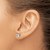 Rhodium-Plated 14K White Gold 1.08ct Lab-Grown Diamond Round 4 Prong Heavy Wt. Stud Earrings, 3 mm - EM1006-125-WLG - View 3