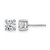Rhodium-Plated 14K White Gold 1.4ct Lab-Grown Diamond Round 4 Prong Heavy Wt. Stud Earrings, 5 mm - EM1006-140-WLD