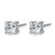 Rhodium-Plated 14K White Gold 1.4ct Lab-Grown Diamond Round 4 Prong Heavy Wt. Stud Earrings, 5 mm - EM1006-140-WLD - View 2